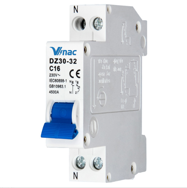 DZ30 AC230V 3KA 6A 10A 16A 20A 25A 32A MCB