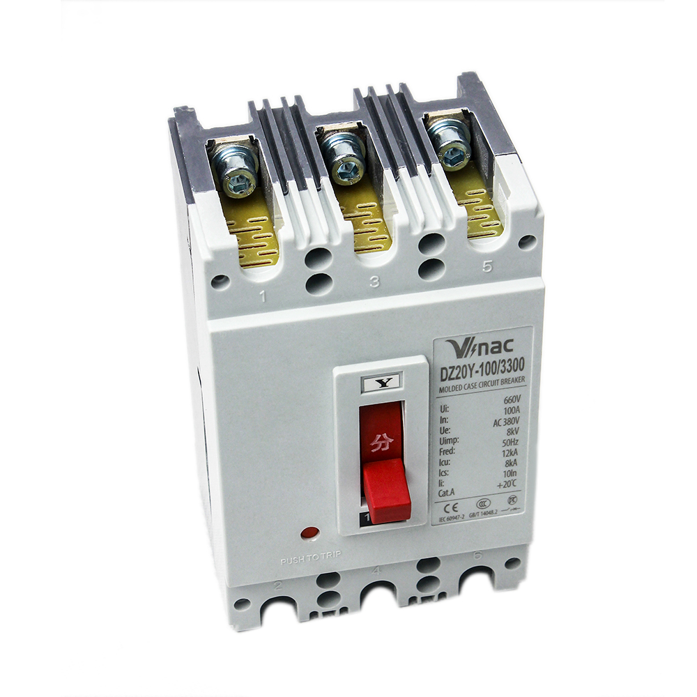 DZ20 Series MCCB 100A-1250A 220V/380V AC and 110V/220V DC