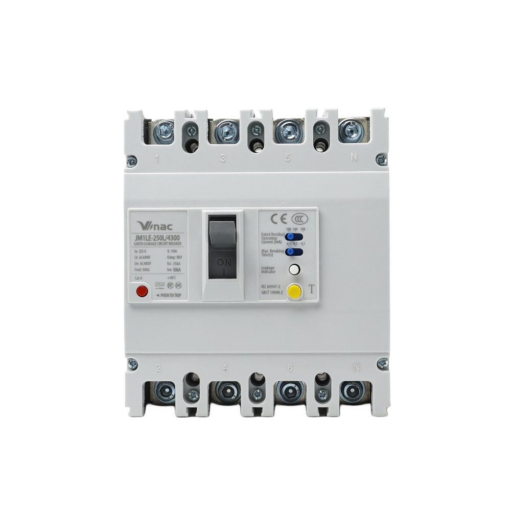 JM1LE漏电塑壳断路器 MCCB 3P 100-225A 50kA