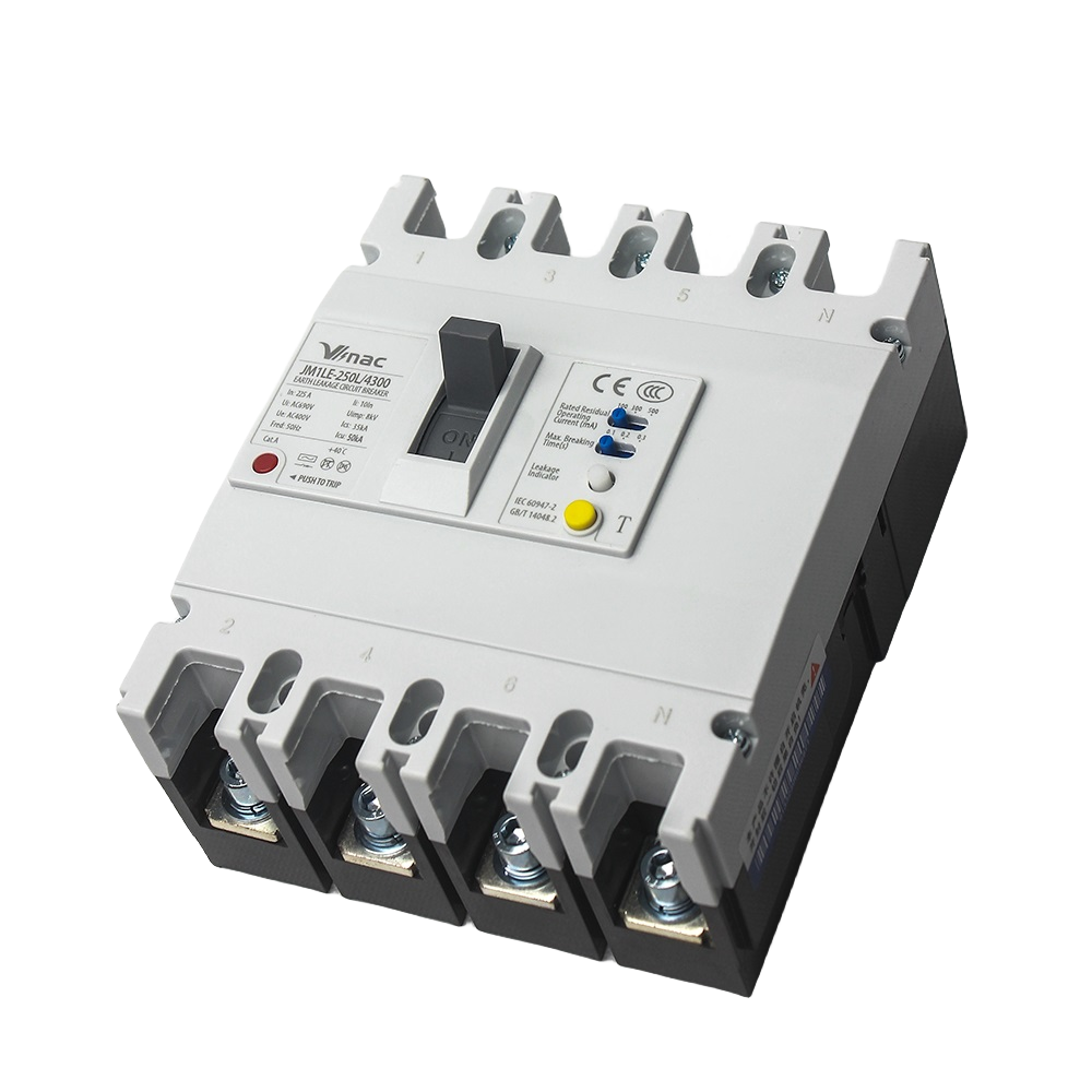 JM1LE漏电塑壳断路器 MCCB 3P 100-225A 50kA