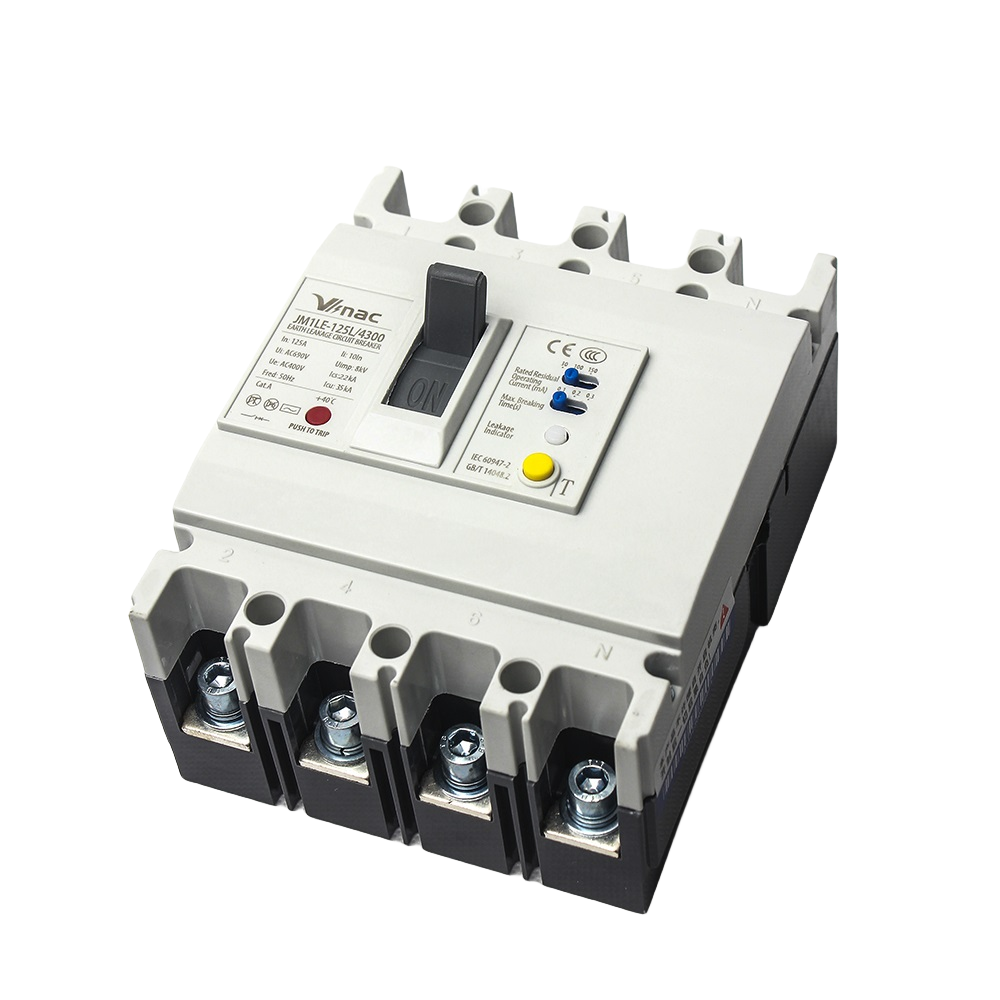 JM1LE漏电塑壳断路器 MCCB 3P 16-125A 35kA